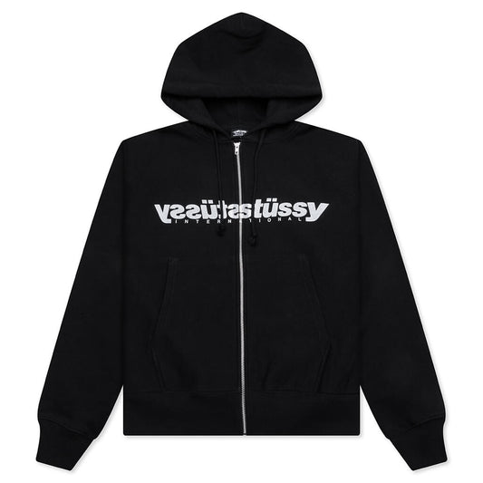 Mirror Zip Hoodie - Black