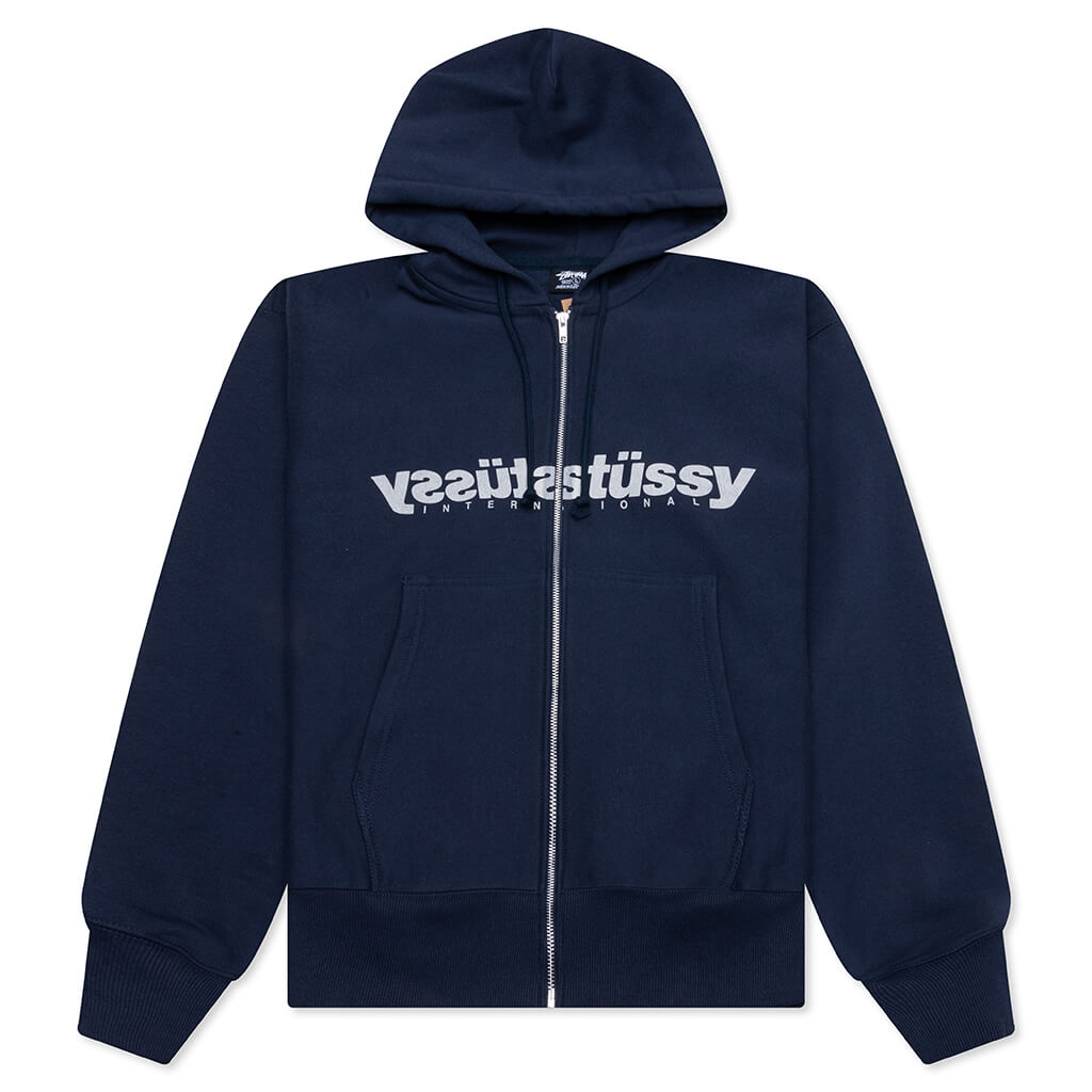 Mirror Zip Hoodie - Navy