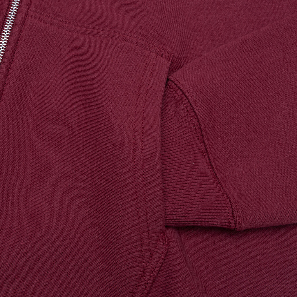 Mirror Zip Hoodie - Wine