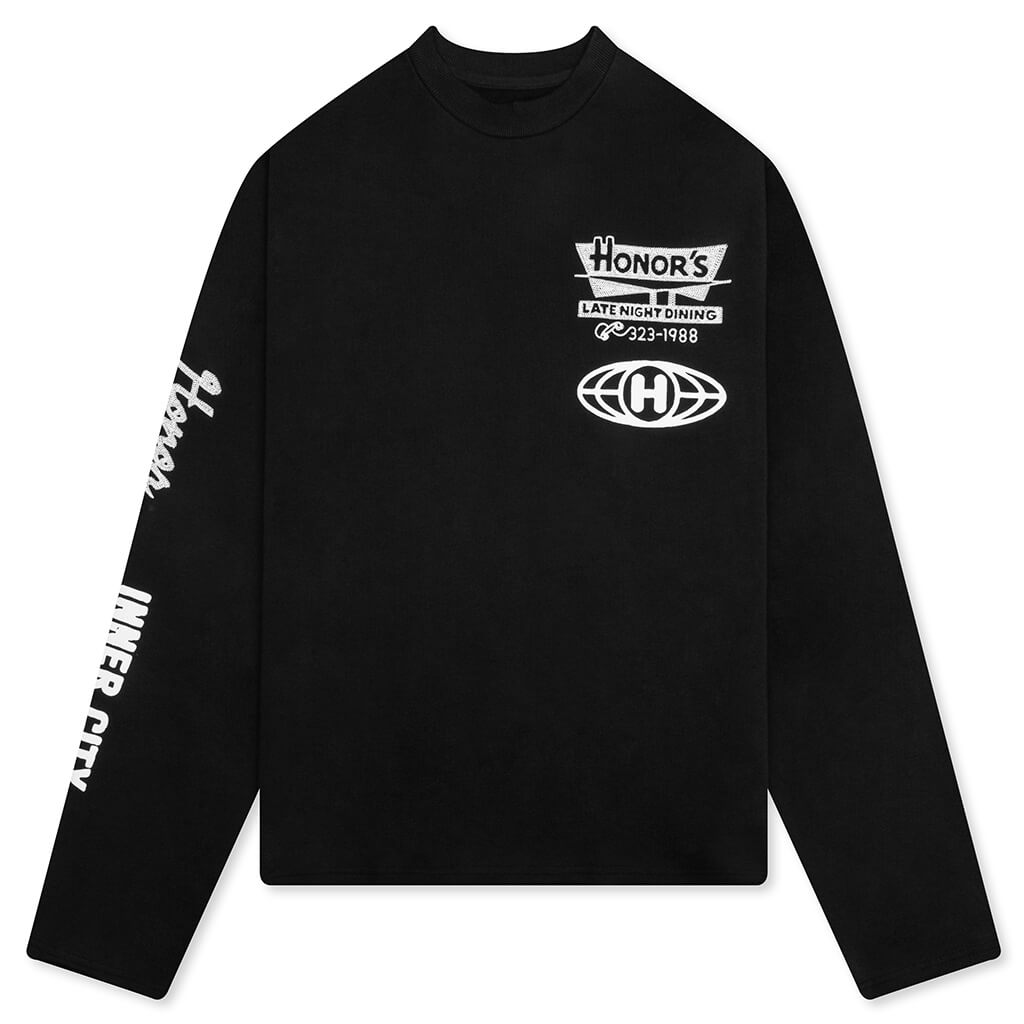 Mixed Logo Crewneck - Black