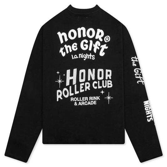 Mixed Logo Crewneck - Black