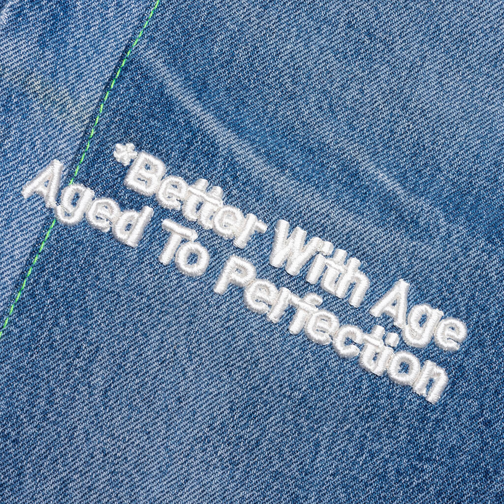 Monroe Triple-Wide Denim Repair Short - Indigo