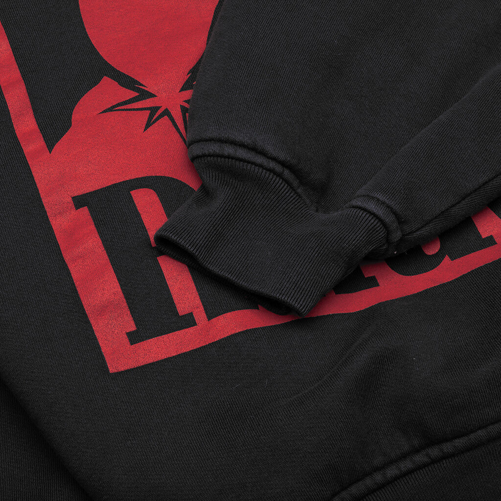 Moonlight Badge Full-Zip Hoodie - Vintage Black