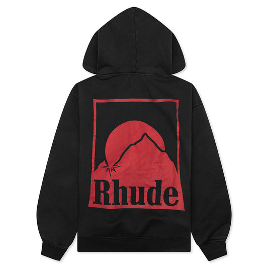 Moonlight Badge Full-Zip Hoodie - Vintage Black