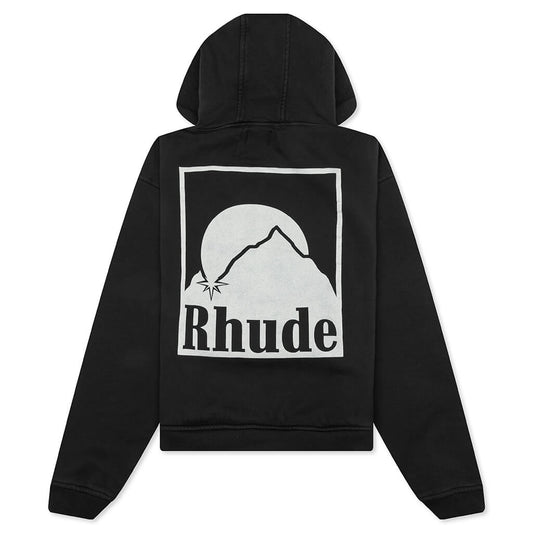 Moonlight Badge Hoodie - Vintage Black