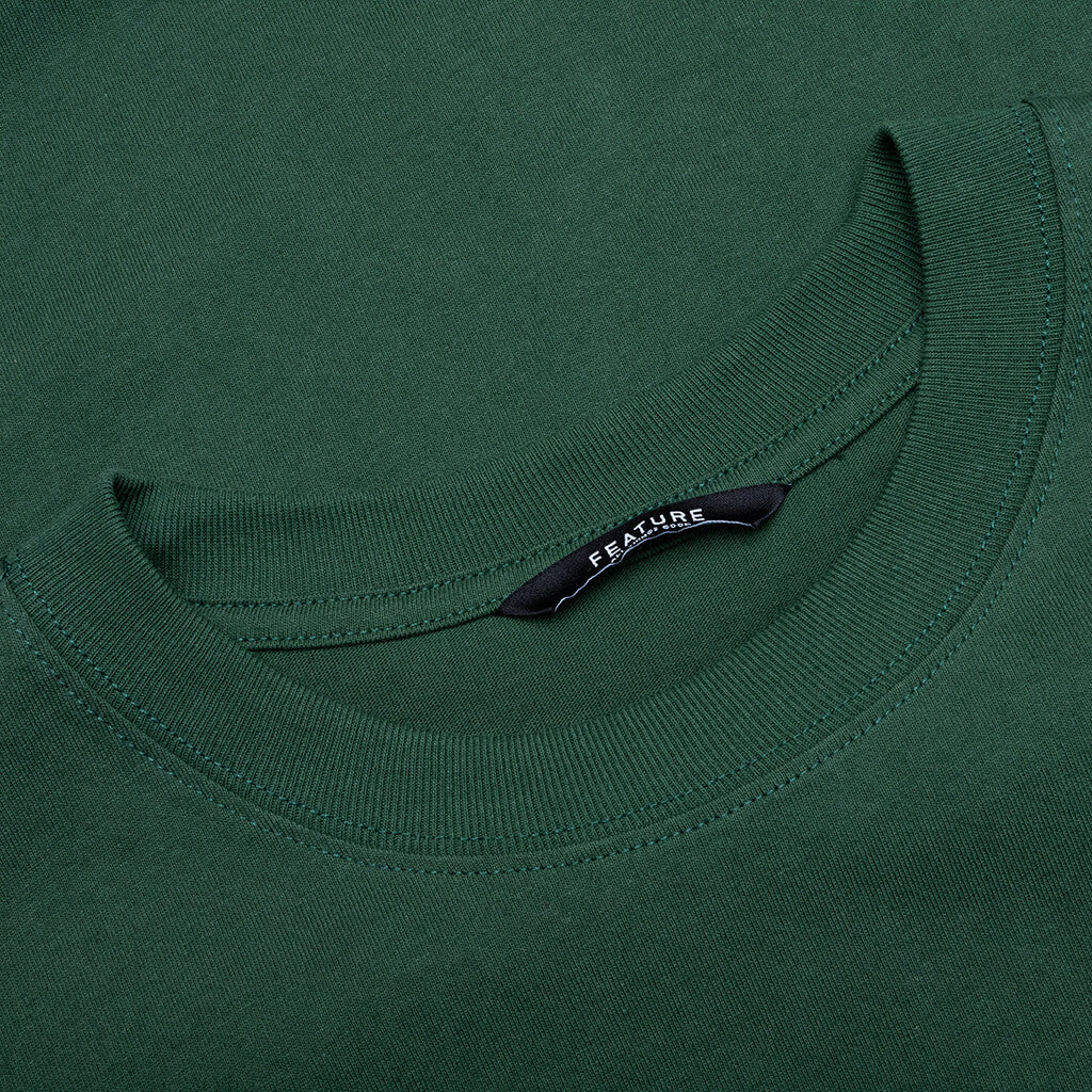 Motion Trail Tee - Dark Green