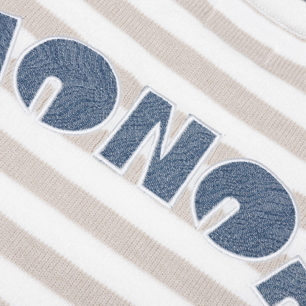 Multi Stripe Crewneck - Bone