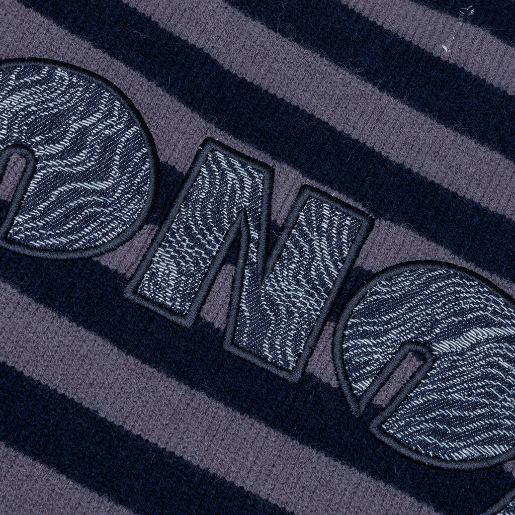 Multi Stripe Crewneck - Navy