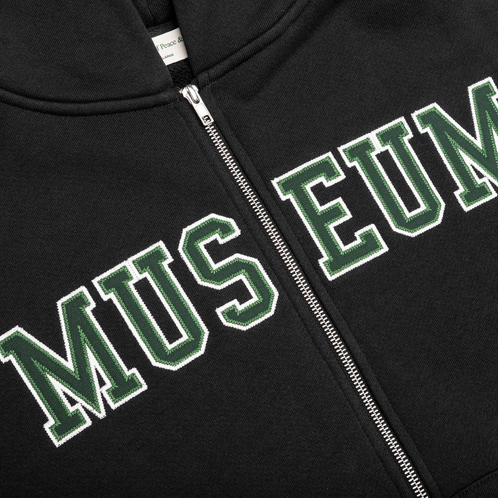 Museum Zip-Up Hoodie - Black