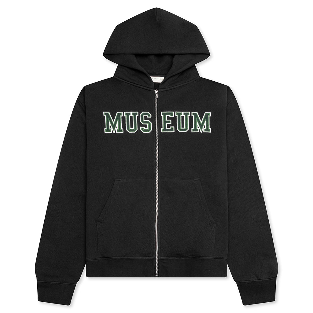 Museum Zip-Up Hoodie - Black