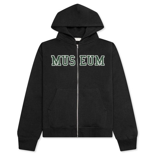 Museum Zip-Up Hoodie - Black