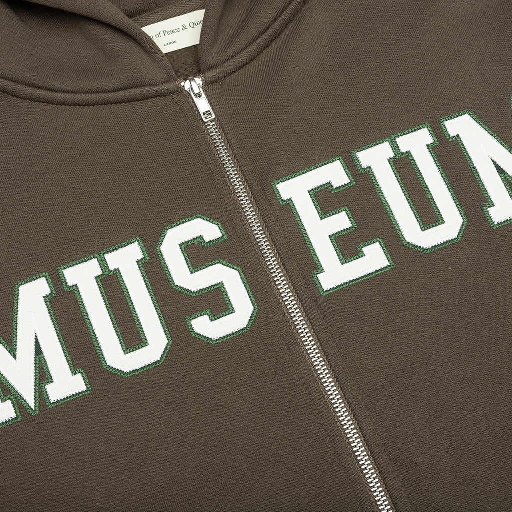 Museum Zip-Up Hoodie - Coffee