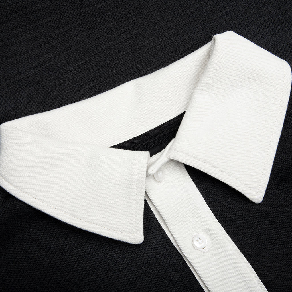 "N" L/S Polo - Black