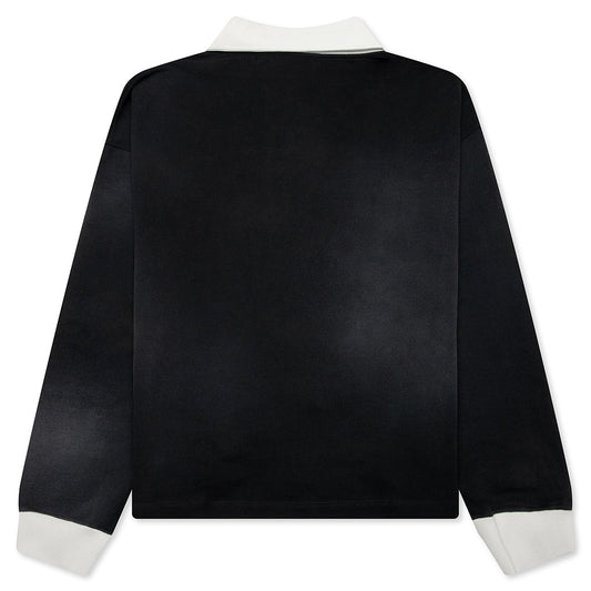 "N" L/S Polo - Black