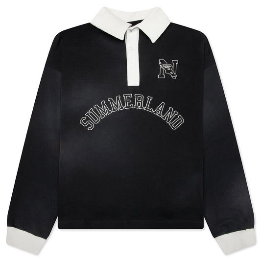 "N" L/S Polo - Black