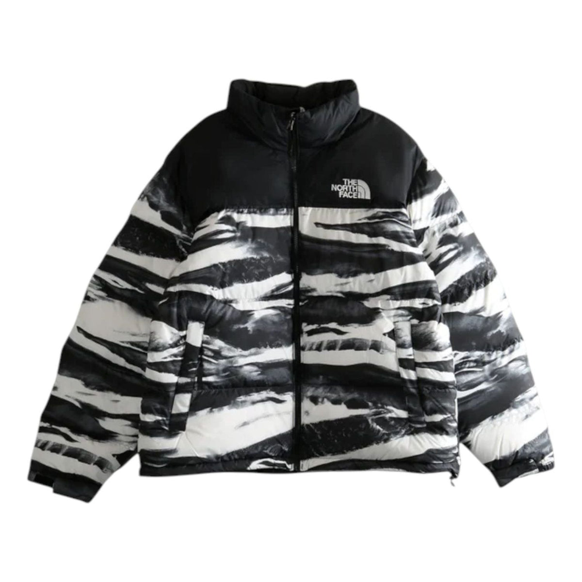 The North Face 1996 Retro Nuptse Jacket 'TNF Black Edge Of Light Print TNF Black' NF0A8D16DJI1