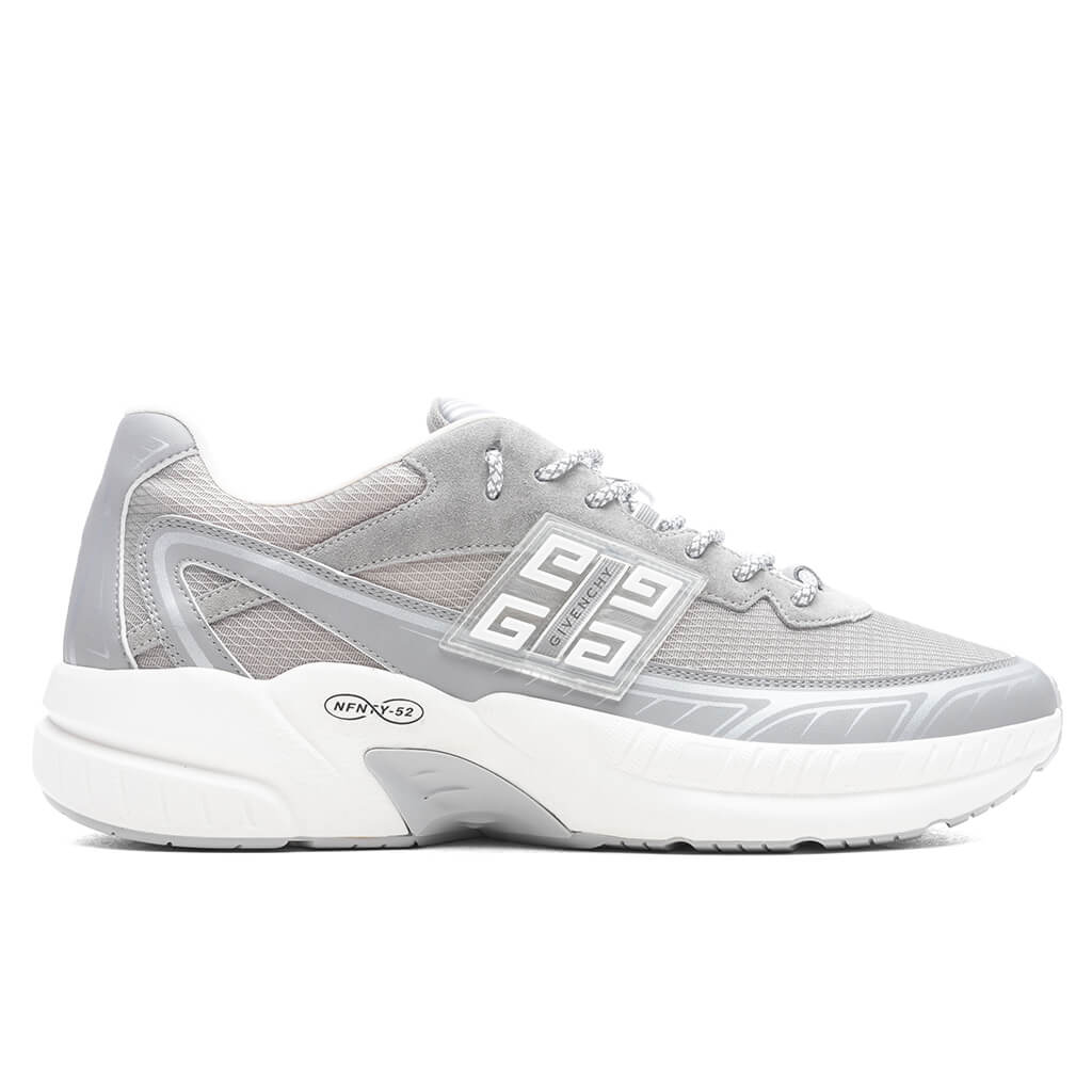 NFNTY-52 Suede and Mesh Sneakers - Light Grey