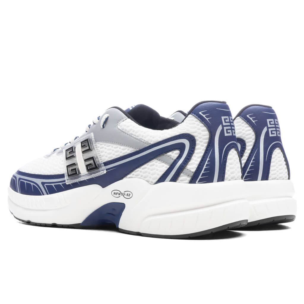 NFNTY-52 Synthetic Leather and Mesh Sneakers - Navy/ White