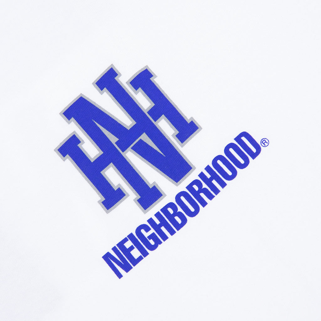 NH L/S Tee 8 - White/Blue