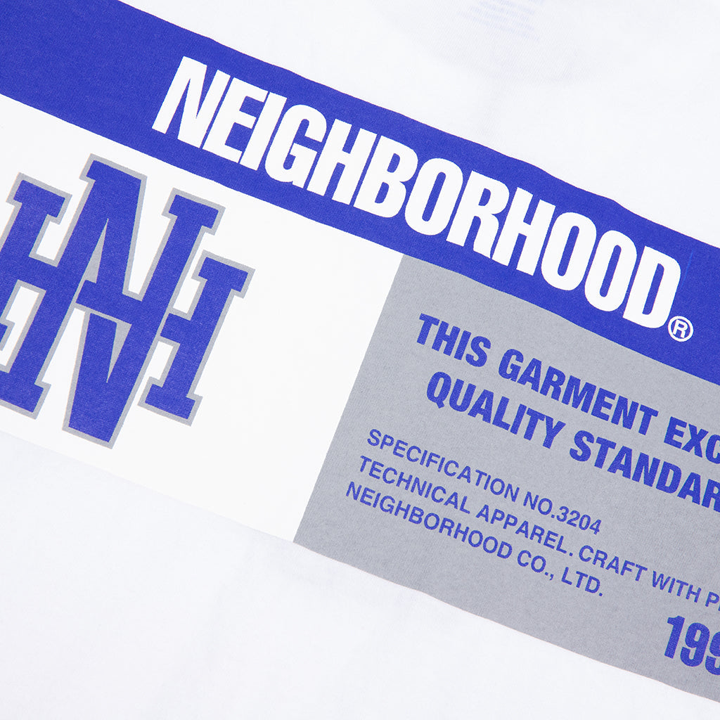 NH L/S Tee 8 - White/Blue
