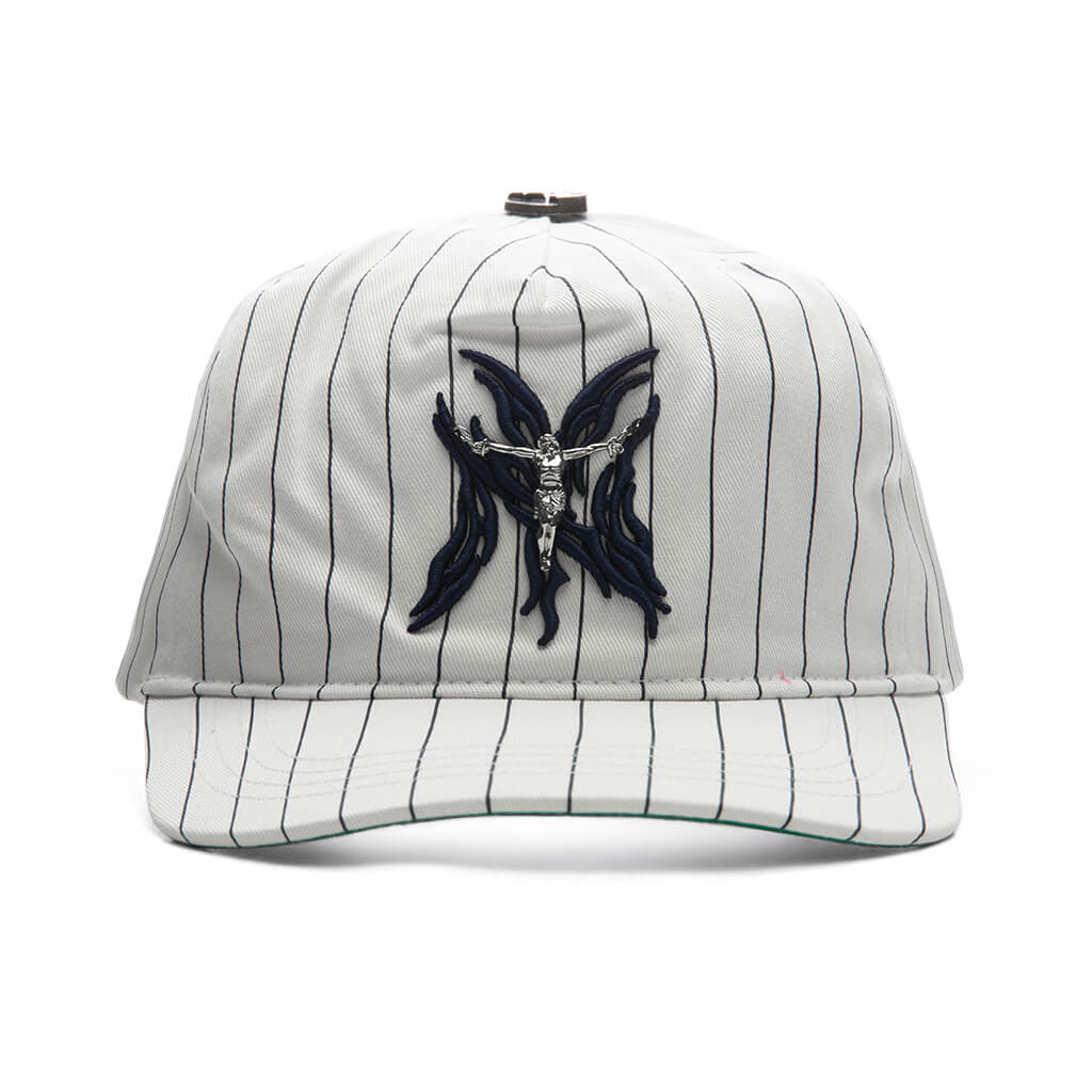 NY Flame Snapback - White