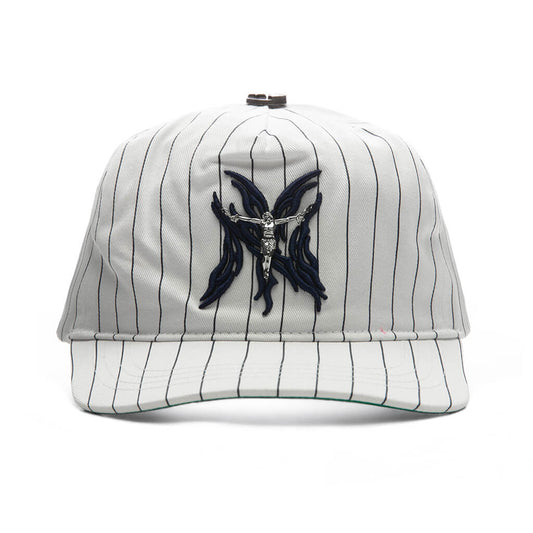 NY Flame Snapback - White
