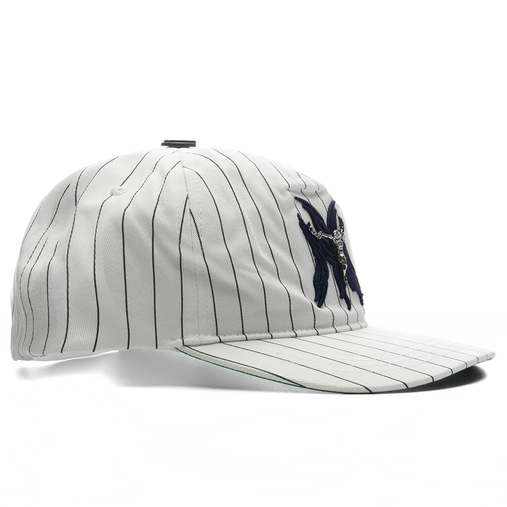NY Flame Snapback - White