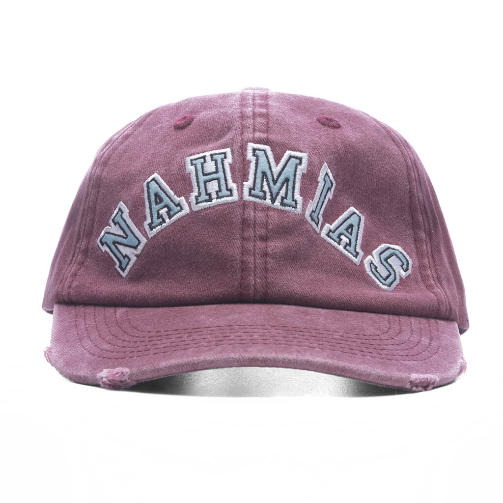 Nahmias Chenille Dad Cap - Burgundy