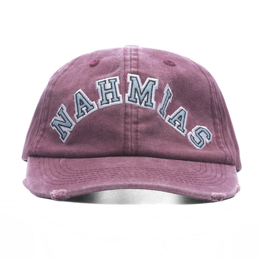 Nahmias Chenille Dad Cap - Burgundy