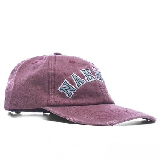 Nahmias Chenille Dad Cap - Burgundy