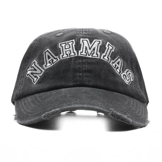 Nahmias Chenille Dad Cap - Off Black