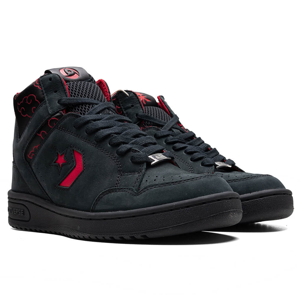 Converse x Naruto Itachi Weapon Mid - Black/Red/Moonbathe
