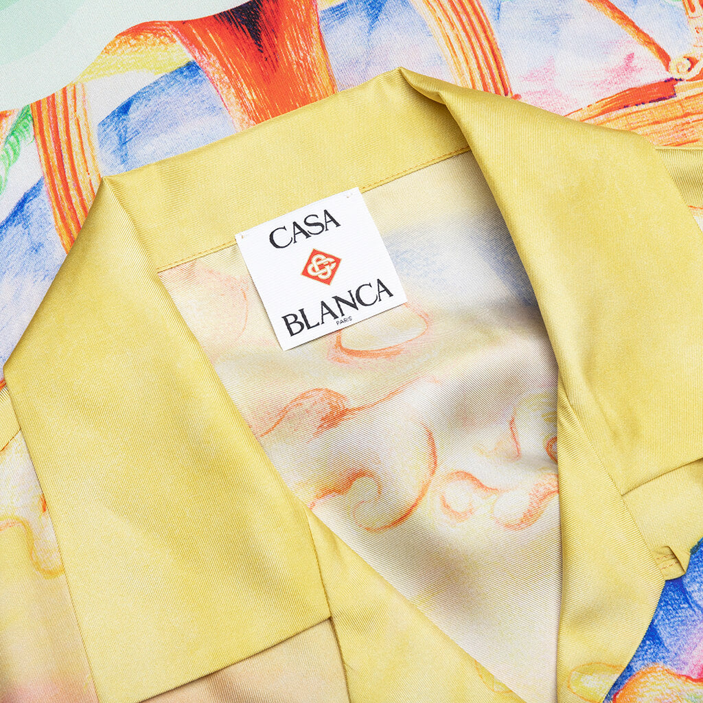 Natures Teacher S/S Cuban Collar Shirt - Multi