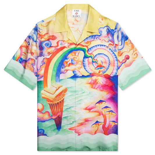 Natures Teacher S/S Cuban Collar Shirt - Multi