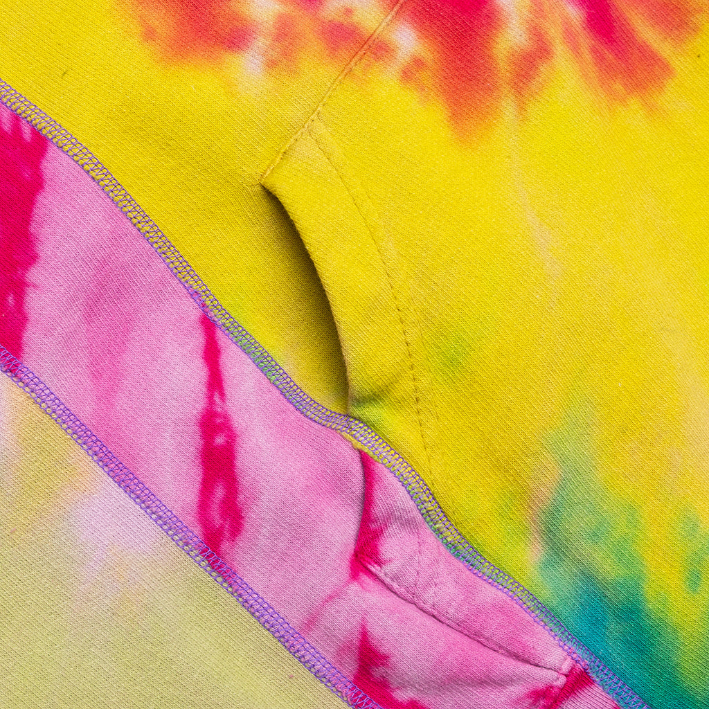 5 Cuts Tie Dye Hooded Sweatshirt - Assorted