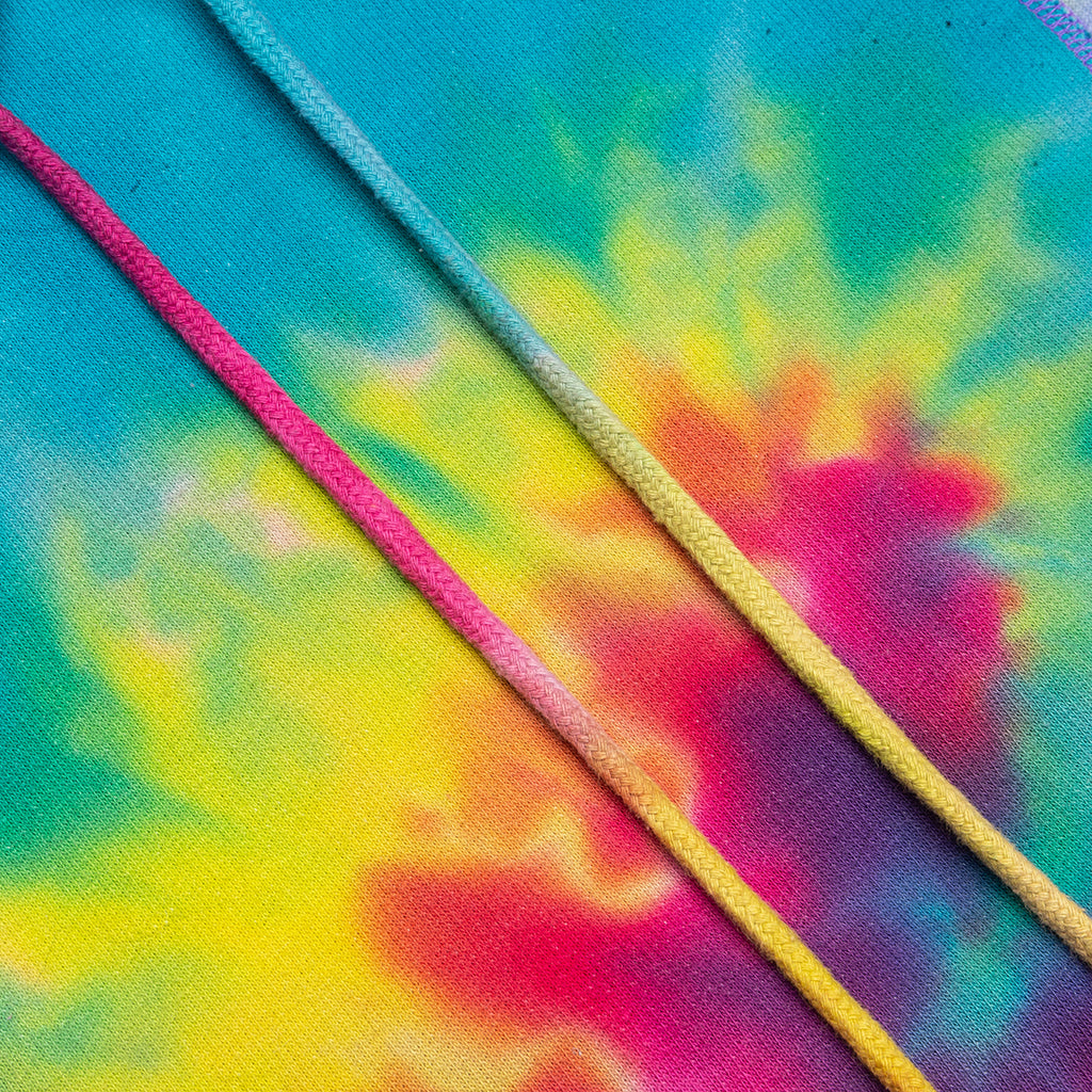 5 Cuts Tie Dye Hooded Sweatshirt - Assorted