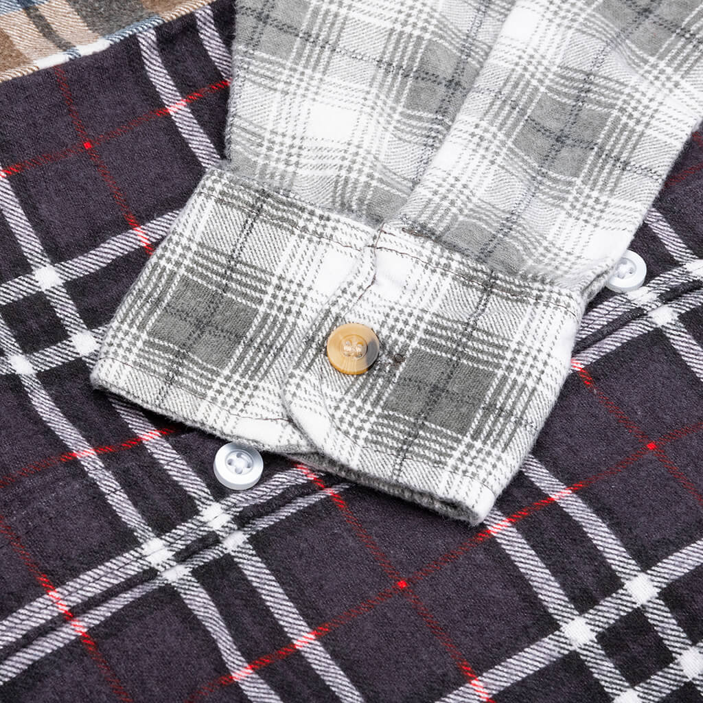 7 Cuts Flannel Shirt - Black/Red