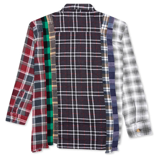 7 Cuts Flannel Shirt - Black/Red