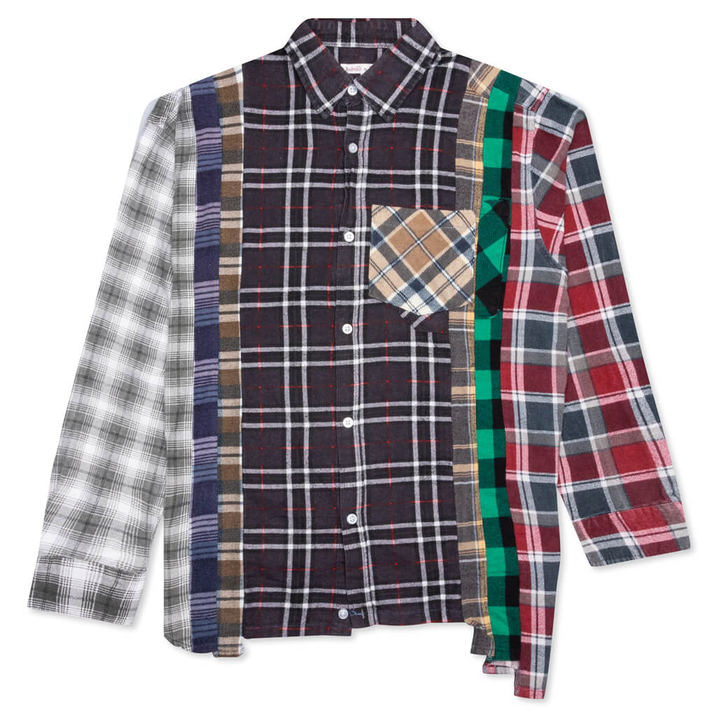 7 Cuts Flannel Shirt - Black/Red