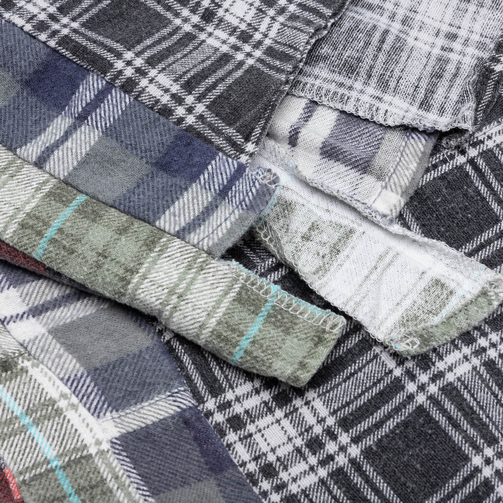 7 Cuts Flannel Shirt - Black/White