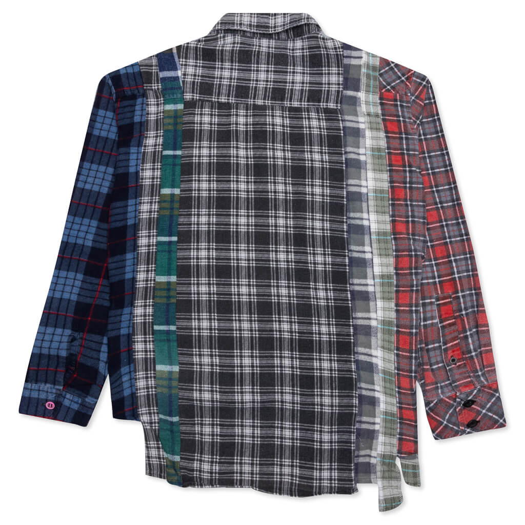 7 Cuts Flannel Shirt - Black/White