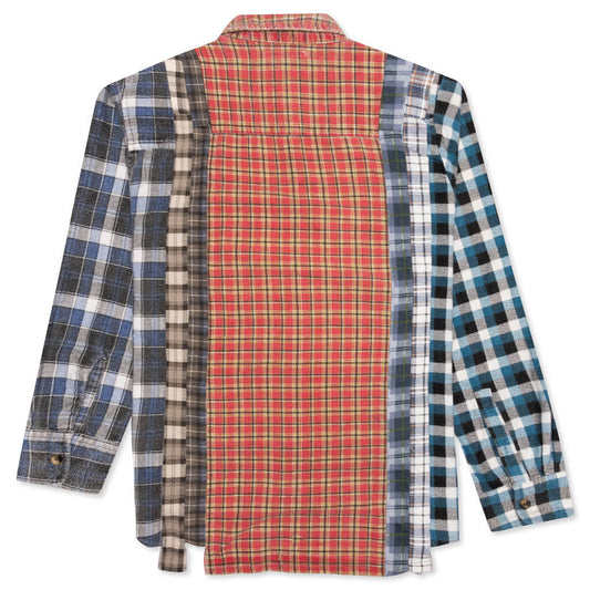 7 Cuts Flannel Shirt - Red/Gold