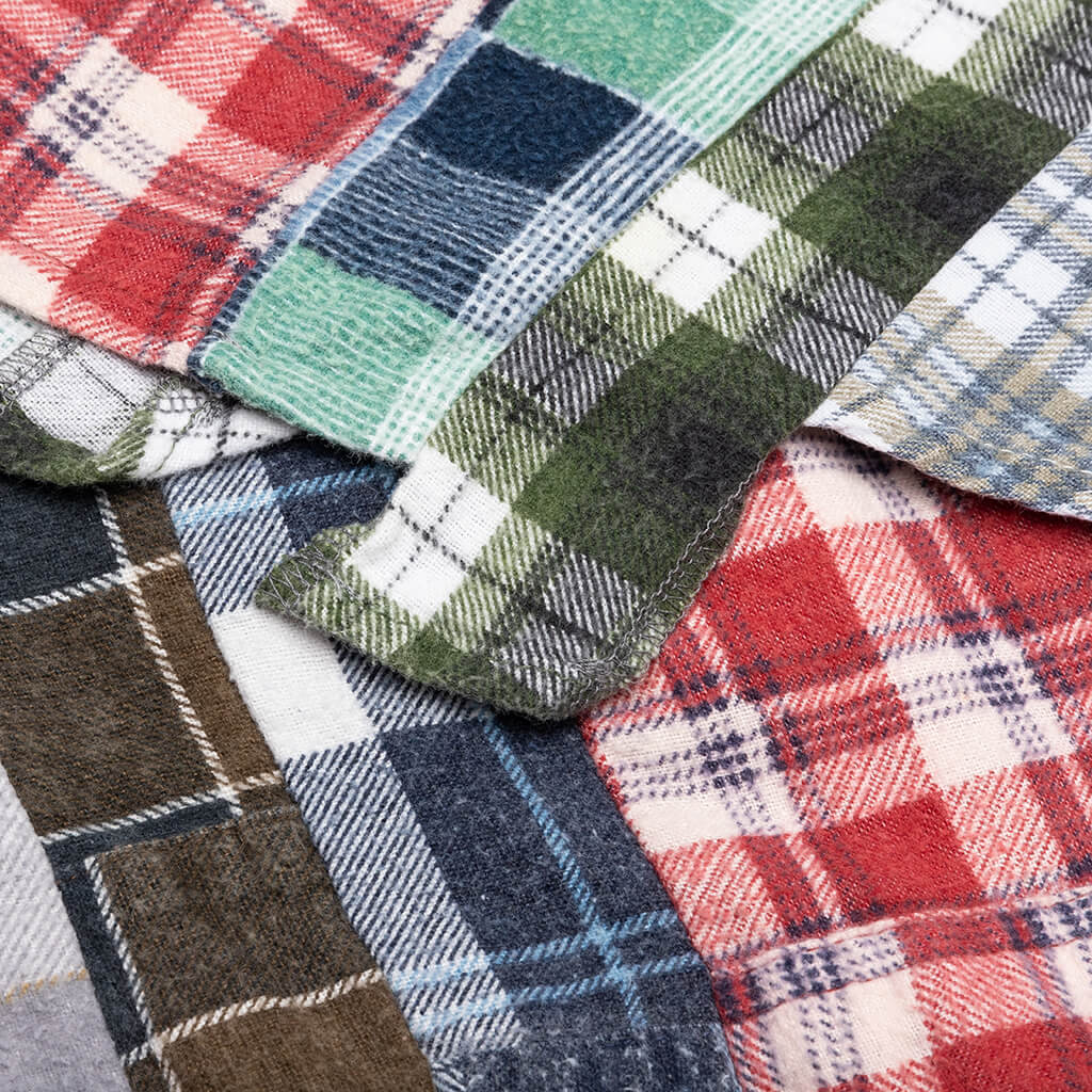 7 Cuts Flannel Shirt - Red/White