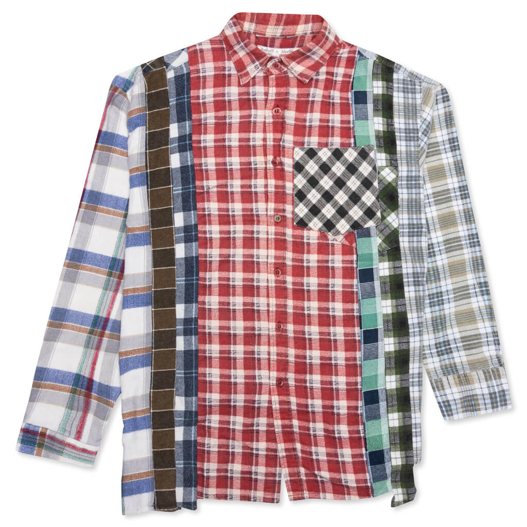 7 Cuts Flannel Shirt - Red/White