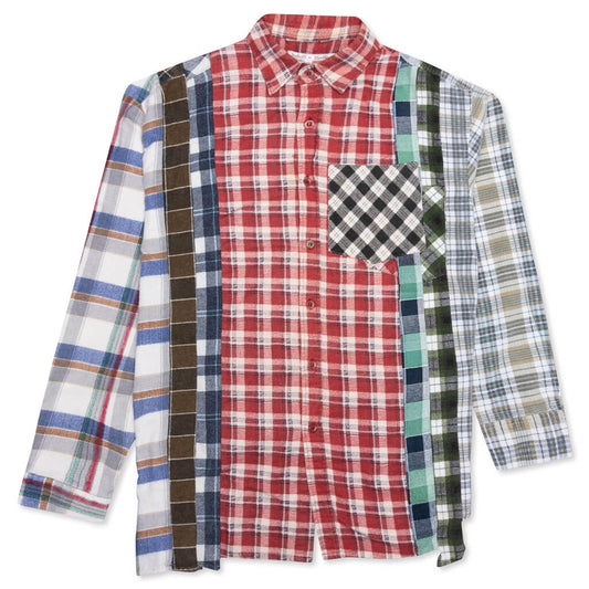 7 Cuts Flannel Shirt - Red/White