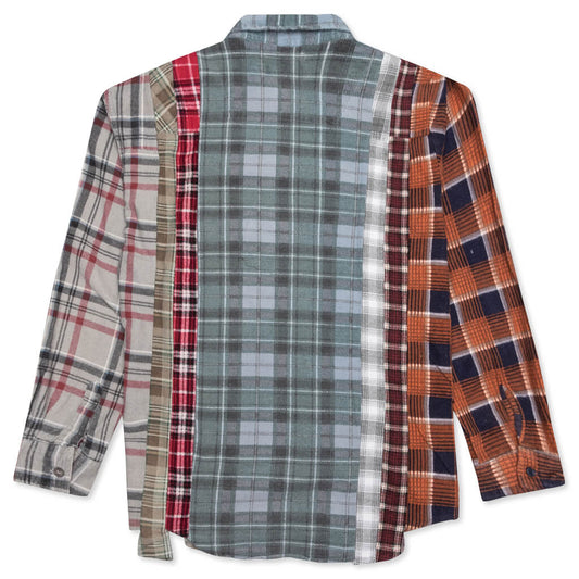7 Cuts Flannel Shirt - Teal/Steel