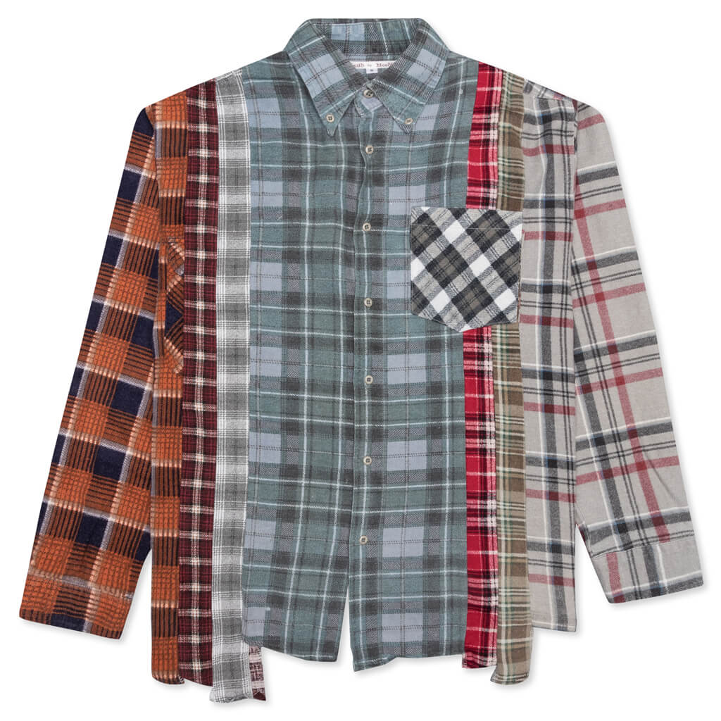 7 Cuts Flannel Shirt - Teal/Steel