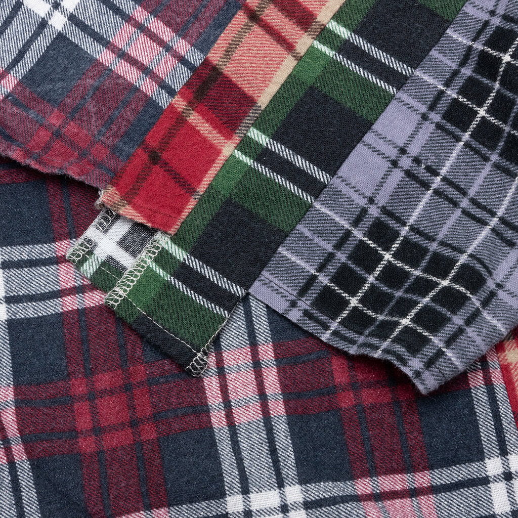 7 Cuts Shirt - Berry/Navy