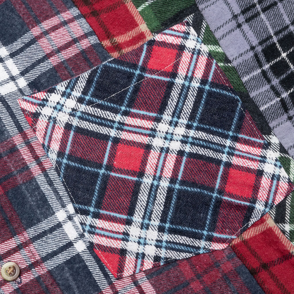 7 Cuts Shirt - Berry/Navy