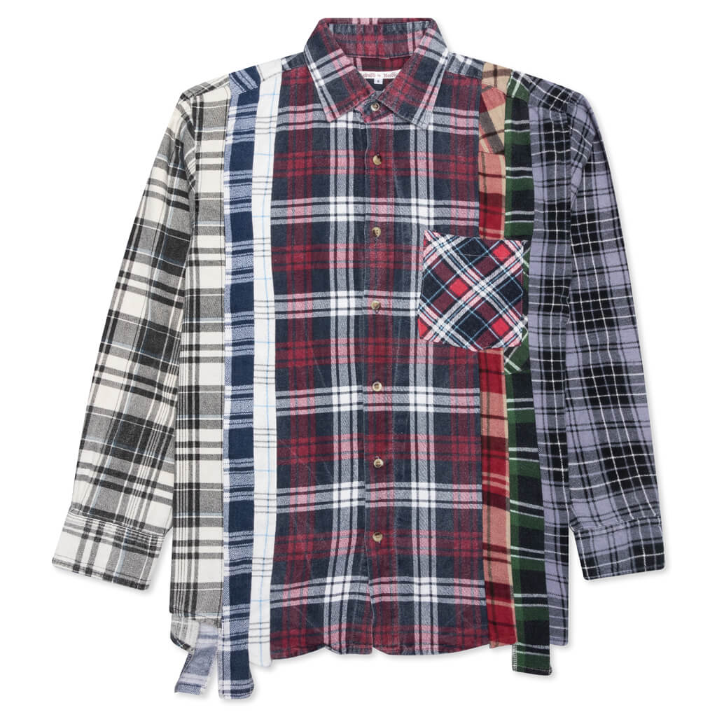 7 Cuts Shirt - Berry/Navy